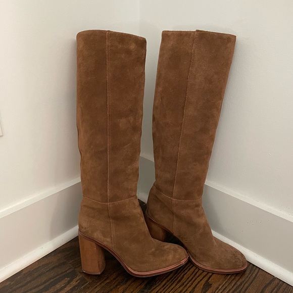 Vince Camuto brown suede boots, size 7 - Picture 1 of 2